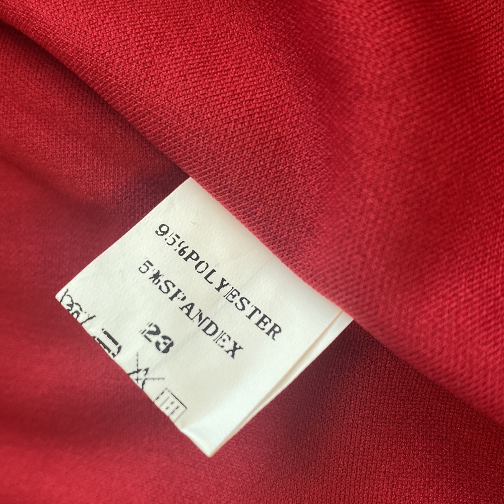 NWT Amazon Red Women Womens Dress Size Small. Sheer Bell Sleeves and Collar. - Picture 13 of 13